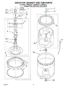 03 - Agitator, Basket And Tub Parts parts for Whirlpool Washer LSQ9549LQ1 from AppliancePartsPros.com