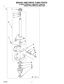 07 - Brake And Drive Tube Parts parts for Whirlpool Washer LSQ9010LQ1 from AppliancePartsPros.com