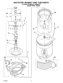 03 - Agitator, Basket And Tub Parts parts for Whirlpool Washer GSX9885JT1 from AppliancePartsPros.com