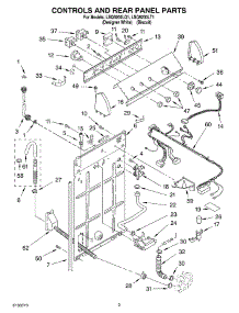 02 - Controls And Rear Panel Parts parts for Whirlpool Washer LSQ9200LQ1 from AppliancePartsPros.com