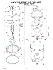 03 - Agitator, Basket And Tub Parts parts for Whirlpool Washer GSQ9633LW1 from AppliancePartsPros.com