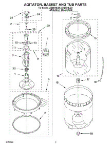 03 - Agitator, Basket And Tub Parts parts for Whirlpool Washer LSQ9610LW0 from AppliancePartsPros.com