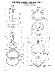 03 - Agitator, Basket And Tub Parts parts for Whirlpool Washer GST9679LG1 from AppliancePartsPros.com