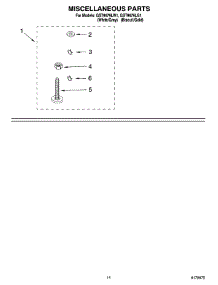 10 - Miscellaneous And Optional Parts parts for Whirlpool Washer GST9679LG1 from AppliancePartsPros.com