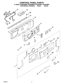 03 - Control Panel Parts parts for Whirlpool Washer GHW9250MQ0 from AppliancePartsPros.com
