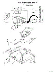 05 - Machine Base Parts parts for Whirlpool Washer LSR5232LQ1 from AppliancePartsPros.com
