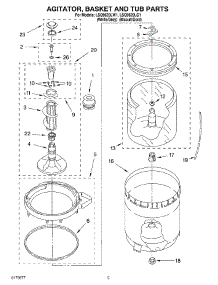 03 - Agitator, Basket And Tub Parts parts for Whirlpool Washer LSQ9620LW1 from AppliancePartsPros.com