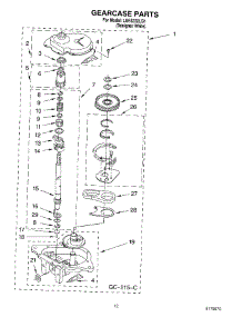 08 - Gearcase Parts parts for Whirlpool Washer LSR5232LQ1 from AppliancePartsPros.com
