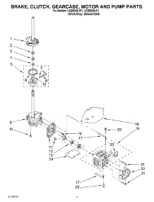 04 - Brake, Clutch, Gearcase, Motor And Pump Parts parts for Whirlpool Washer LSQ9659LG1 from AppliancePartsPros.com