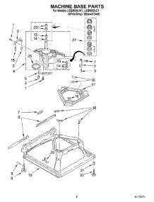 05 - Machine Base Parts parts for Whirlpool Washer LSQ9659LW1 from AppliancePartsPros.com