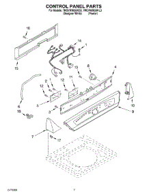 04 - Control Panel Parts parts for Whirlpool Washer 7MGVW9959KQ3 from AppliancePartsPros.com