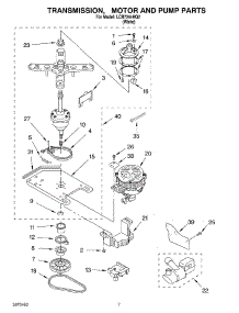 04 - Transmission, Motor And Pump Parts parts for Whirlpool Washer LCR7244HQ2 from AppliancePartsPros.com