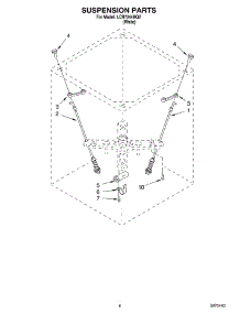 05 - Suspension Parts parts for Whirlpool Washer LCR7244HQ2 from AppliancePartsPros.com