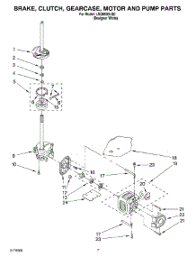04 - Brake, Clutch, Gearcase, Motor And Pump Parts parts for Whirlpool Washer LSQ8500LQ0 from AppliancePartsPros.com