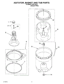03 - Agitator, Basket And Tub Parts parts for Whirlpool Washer LSR5102LQ1 from AppliancePartsPros.com