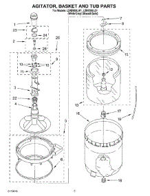 03 - Agitator, Basket And Tub Parts parts for Whirlpool Washer LSN2000LG1 from AppliancePartsPros.com