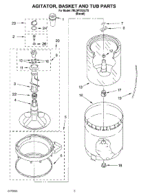 03 - Agitator, Basket And Tub Parts parts for Whirlpool Washer 7MLSR7533JT5 from AppliancePartsPros.com