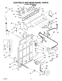 02 - Controls And Rear Panel Parts parts for Whirlpool Washer 7MLSR8544JT5 from AppliancePartsPros.com
