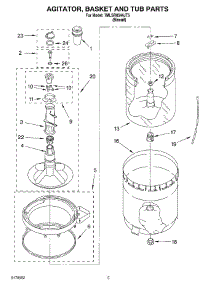 03 - Agitator, Basket And Tub Parts parts for Whirlpool Washer 7MLSR8544JT5 from AppliancePartsPros.com