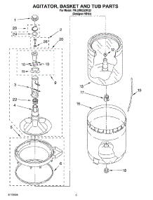 03 - Agitator, Basket And Tub Parts parts for Whirlpool Washer 7MLSR6332KQ2 from AppliancePartsPros.com