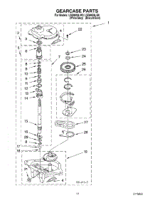 08 - Gearcase parts for Whirlpool Washer LSQ9659LW0 from AppliancePartsPros.com
