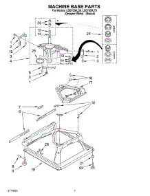 04 - Machine Base parts for Whirlpool Washer LSQ7030LT0 from AppliancePartsPros.com