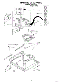 05 - Machine Base parts for Whirlpool Washer LSR6335LQ0 from AppliancePartsPros.com