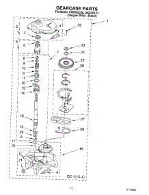 08 - Gearcase parts for Whirlpool Washer LSQ7030LT0 from AppliancePartsPros.com