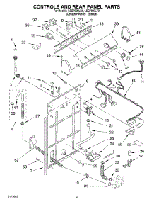 02 - Controls And Rear Panel parts for Whirlpool Washer LSQ7030LQ0 from AppliancePartsPros.com