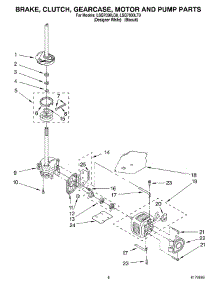 05 - Brake, Clutch, Gearcase, Motor & Pump parts for Whirlpool Washer LSQ7030LQ0 from AppliancePartsPros.com