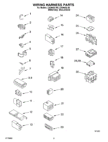 06 - Wiring Harness parts for Whirlpool Washer LSQ9620LG0 from AppliancePartsPros.com