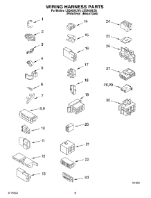 06 - Wiring Harness parts for Whirlpool Washer LSQ9659LG0 from AppliancePartsPros.com