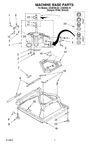 04 - Machine Base parts for Whirlpool Washer LSQ9200LQ0 from AppliancePartsPros.com