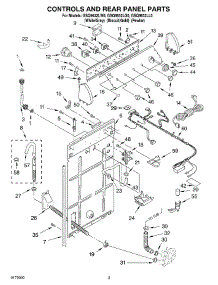 02 - Controls And Rear Panel parts for Whirlpool Washer GSQ9632LW0 from AppliancePartsPros.com