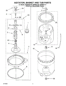 03 - Agitator, Basket And Tub parts for Whirlpool Washer GSQ9632LW0 from AppliancePartsPros.com