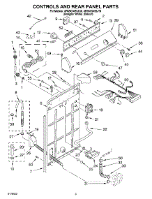 02 - Controls And Rear Panel parts for Whirlpool Washer 4PGSC9455JT0 from AppliancePartsPros.com