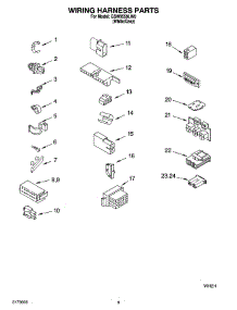 06 - Wiring Harness Parts parts for Whirlpool Washer GSW9559LW0 from AppliancePartsPros.com