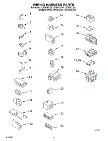 06 - Wiring Harness parts for Whirlpool Washer LSQ9010LQ0 from AppliancePartsPros.com