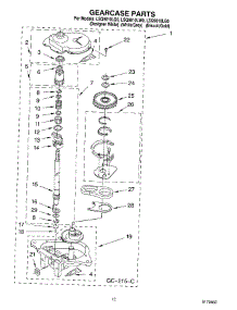 08 - Gearcase parts for Whirlpool Washer LSQ9010LQ0 from AppliancePartsPros.com