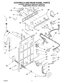 02 - Controls And Rear Panel parts for Whirlpool Washer LSQ9010LG0 from AppliancePartsPros.com