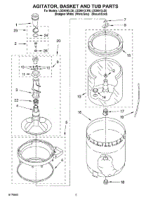 03 - Agitator, Basket And Tub parts for Whirlpool Washer LSQ9010LG0 from AppliancePartsPros.com