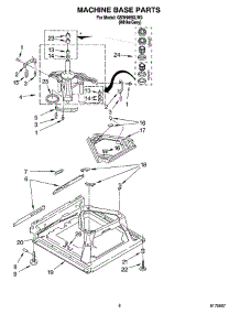 05 - Machine Base Parts parts for Whirlpool Washer GSW9650LW0 from AppliancePartsPros.com
