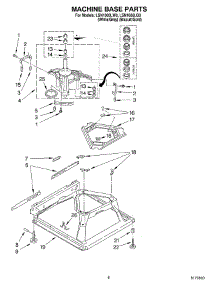 05 - Machine Base parts for Whirlpool Washer LSN1000LG0 from AppliancePartsPros.com