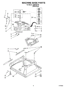 05 - Machine Base parts for Whirlpool Washer LSB6400LW0 from AppliancePartsPros.com