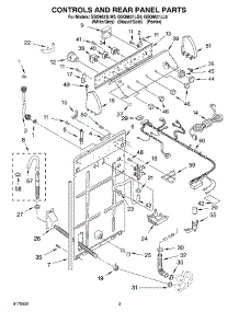 02 - Controls And Rear Panel parts for Whirlpool Washer GSQ9631LG0 from AppliancePartsPros.com