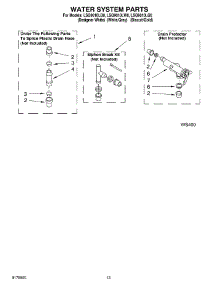 09 - Water System parts for Whirlpool Washer LSQ9010LW0 from AppliancePartsPros.com