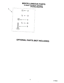 10 - Miscellaneous, Optional parts for Whirlpool Washer LSN1000LW0 from AppliancePartsPros.com