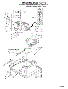 05 - Machine Base parts for Whirlpool Washer GSQ9631LG0 from AppliancePartsPros.com
