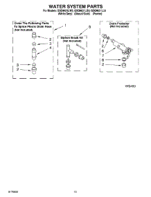 09 - Water System parts for Whirlpool Washer GSQ9631LG0 from AppliancePartsPros.com