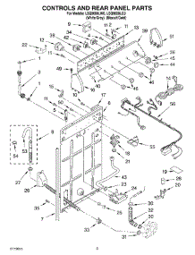 02 - Controls And Rear Panel parts for Whirlpool Washer LSQ9600LG0 from AppliancePartsPros.com